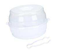 BESTonZON Caja Esterilizadora para Biberones y Chupetes Microondas Portátil Compacto para Almacenamiento y Organización de Accesorios