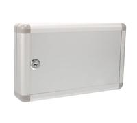 BESTonZON Caja Fuerte para Llaves de Pared 16 Posiciones Etiquetas Incluidas Caja de Seguridad Metálica Cerradura para Organización de Llaves Hogar Oficina y Administración