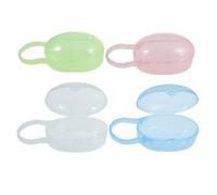 BESTonZON Caja Porta Chupetes Portátil Para Bebé Estuche De Almacenamiento De En Colores Aleatorios Transparente