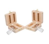 BESTonZON Cajas de Recuerdos para Bebés Cajas de Almacenamiento de Cabello Fetal y Cordón Umbilical de Recuerdos de Cortes de Pelo Primer Corte de Pelo de Bebés de Nacimiento