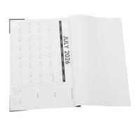 BESTonZON Calendario de Pared 2026 Minimalista Colgante de 18 Meses Enero 2026 Junio 2027 Papel Resistente Calendario Anual Días Festivos Multi-País para Oficina Escuela y Hogar
