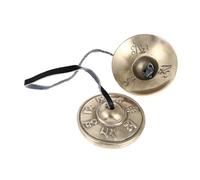 BESTonZON Campana De De Hecha a Mano Instrumento De Percusión Para y Sonido Religioso De Nepal Campanilla De Manos Para La Práctica