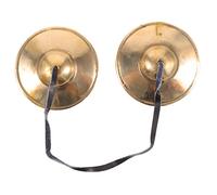 BESTonZON Campana de Sonido Tibetana de Cobre para Terapias de Sonido y Yoga, Platillos de Percusión Manual Tono Claro y Estuche de Almacenamiento