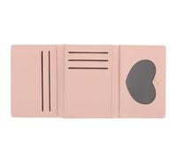 BESTonZON Cartera Pequeña de Mujer Diseño Trifold, Cuero PU y Metal, Ligera y Compacta para Guardar Monedas y Tarjetas en Viajes