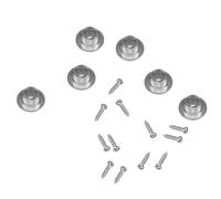 BESTonZON Casquillos Semicerrados para Afinador de Guitarra Acústica Adaptadores de Clavijas de Madera 2 Unidades Plateadas Accesorios para Reemplazo sin Perforar Uso Profesional y
