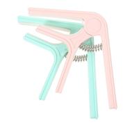 BESTonZON Cejilla para Guitarra Acústica para Guitarra Eléctrica 2 Piezas Clip de Afinador Diseño Compacto para Un Fácil Almacenamiento para Experimentar Sonidos