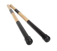 BESTonZON Cepillo de Batería de Madera, Baquetas de Cepillo para Jazz y Música Folk, Escobillas para Batería Jazz