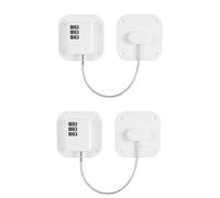 BESTonZON Cerradura De Combinación Para Refrigerador De 2 Piezas Sin Perforar Y Cerradura De Seguridad Multifuncional Cuadrado Cerraduras De Gabinete Cerradura De Puerta De
