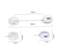 BESTonZON Cerradura de Combinación para Seguridad Infantil Limitador de Ventana y Cierre para Frigorífico Multifuncional y Fácil Instalación para Protección de Bebés Armarios