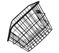 BESTonZON Cesta Trasera Bicicleta Plegable Cesta Metálica Desmontable Accesorios para Bicicletas Eléctricas Capacidad Fuerte para Transporte de Comestibles y