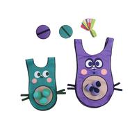 BESTonZON Chaleco de Bolas Adhesivas para Juego Interactivo 1 Juego | Oxford y Poliéster, Uso en Grupo al Aire Libre, Incluye Chaleco y Bolas, Color Aleatorio