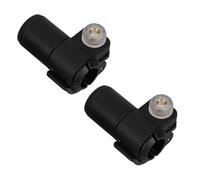 BESTonZON Cierres Abatibles Externos para Bastones de Trekking 2 Unidades, Clip de Bloqueo Rápido de 16 Mm Negro, Repuesto para Senderismo, Escalada, Camping y Mochilero