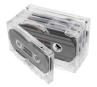 BESTonZON Cinta de Casete de Estudio, 5 Piezas, de 60 Minutos, grabable, para Home Studio, Voz y música, con Carcasa de plástico Transparente