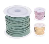 BESTonZON Cinta de Terciopelo para Manualidades 5 Metros 3 Piezas Colores Pastel Lavanda Azul Claro Beige Cinta de Lazo para Decoración Envoltura de Regalos y Bricolaje