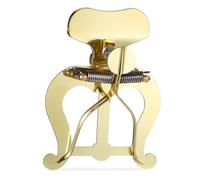 BESTonZON Clip de Lira para Trombón Sujeción Firme y Estable, Soporte de Aleación Dorada de 11X8.3X3.5 CM para Partituras en Presentaciones Musicales