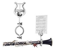 BESTonZON Clip de Partitura para Clarinete y Oboe de Metal Sujeción Fuerte y Portátil para Soporte Musical Banda Fácil de Fijar y Quitar sin Dañar Instrumentos Compatible con Diversos