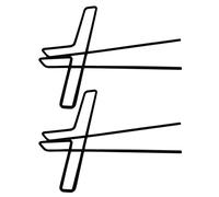 BESTonZON Clip Metálico Para Partituras Musicales, 2 Unidades Negras, Sujetalibros y Clip Para Fijar Páginas De Música, Adecuado Para Músicos Interiores y Exteriores