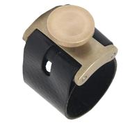 BESTonZON Clip Soporte Confiable y Fácil de Instalar para Boquilla de Saxofón Alto de Metal y Pu Negro Resistente para Piezas de Ligadura
