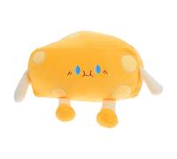 BESTonZON Cojín de Queso Kawaii de Peluche Suave 20X10X20 CM Almohada Decorativa para Sofá y Coche Almohada de Cuña de Queso Rellena para Descanso y Siesta
