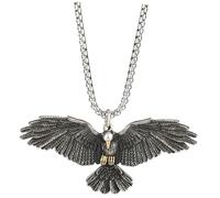 BESTonZON Colgante de Águila Diseño Elegante para Hombre Collar Estilo Hip Hop Punk Vintage en Acero Ligero para Uso Diario y Oficina