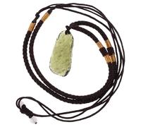 BESTonZON Colgante de Meteorito Natural 7-10 G Piedra de Cristal Verde Collar de Estilo Retro Delicado para Uso Diario Accesorio Original Textura Suave y Colores Color Aleatorio