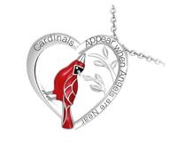 BESTonZON Collar Colgante Corazón y Pájaro Elegante de Metal para Mujer Uso Diario Accesorio de Moda Diseño Pequeño y Ligero