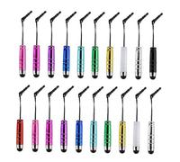 BESTonZON Corazón Brillante Pegatinas Colgante para Conector De Auriculares Encantos del Teléfono Tapones De Polvo Lápiz Óptico Universal Bolígrafos De Tinta X Regalo Inteligente
