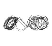 BESTonZON Cordón de Cuero Vacuno Negro de 1 MM Rollo de 10 Metros para Manualidades Hilo para Joyería Artesanal Cordón para Collares y Pulseras Materiales para Abalorios y Diseño DIY