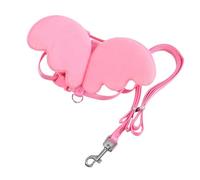 BESTonZON Correa Ajustable para Pasear Mascotas Pequeña De Nailon Rosa, Arnés Transpirable y Cuerda De Tracción para Uso Diario En Patos y Gansos