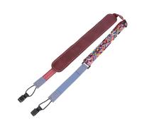 BESTonZON Correa Ajustable Para Ukelele De Cuero Pu Azul Étnico Sin Taladro Doble Gancho En J, Diseño Sin Clavos Para Adultos y Niños, Accesorio Cómodo Para Instrumentos Musicales