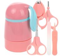 BESTonZON Cortaúñas Tijeras Pinzas y Estuche Bonito Kit de Cuidado Imprescindible para Recién Nacidos y Cuidado de Uñas de Pequeños