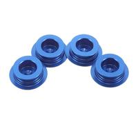 BESTonZON Cubierta Antipolvo para Bielas de Bicicleta de Montaña 21-23 MM Tapa Central de Aleación de Aluminio Azul 4 Piezas para Protección contra Polvo y Desgaste en Ciclismo