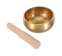 BESTonZON Cuenco de Sonido para Yoga Martillado Mano de Madera Mini Cuenco Tibetano para Meditación para Mujeres y Principiantes