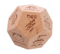 BESTonZON Dados Decisor de Comida Madera Resistente Cubo de Decisión para Cenas y Fiestas Obsequio Original para Cumpleaños Aniversario y San Valentín Juego Divertido para Elección
