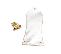 BESTonZON De Alma Para Guitarra Eléctrica Blanca Con 3 Agujeros y Tornillos Accesorio Para Guitarra Eléctrica Medidas 174x68 Mm Distancia Entre Orificios 496 Mm y Bajos Eléctricos