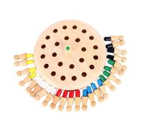 BESTonZON de Memoria de Madera Grande Juguete Educativo para Colores Entrenamiento Lógico y Desarrollo de Memoria para Familiar y Decoración de Escritorio