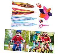 BESTonZON Decoración para Bicicleta Infantil Set de Campana Molinete y Cintas para Manillar Accesorios Divertidos para Bicicletas y Patinetes Infantiles
