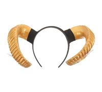 BESTonZON Diadema de Cuerno Dorado para Adultos de Plástico, Resistente Sostiene el Peinado, Adecuado para Disfraces y Sesiones de Fotos Amigos