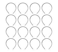 BESTonZON Diademas de Plástico Negras con Peine Dentado Antideslizante 18 Unidades Unisex Diadema Fina para Cabello Accesorio DIY Adecuado para Yoga Maquillaje y Cuidado Facial