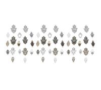 BESTonZON Dijes Colgantes de Aleación Antigua 51 Piezas para Hacer Joyas Diy, Accesorios de Pulsera y Collar Diseño de Ojo Demoníaco, Color Cobre y Plata Tibetana, Estilo Estilo Aleatorio