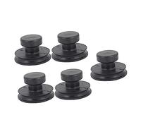 BESTonZON Elevador de Cuencos de Goma 5 Piezas, Manija de Elevación Ventosa de 8 Cm, Accesorio Duradero y Portátil para Cuencos Cantores, Adecuado para Meditación y Percusión Manual