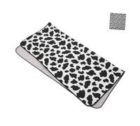 BESTonZON Envoltura para Gatos De Suave Envoltura Antiescape para Corte De Uñas y Medicación para Peluquerías Estampado De Vaca