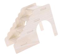 BESTonZON Escalera de Madera para Hámster Pequeña Juguete de Escalada Resistente y Fácil de Limpiar Plataforma para Hámsteres Jerbos y Otros Pequeños Animales Domésticos