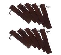 BESTonZON Estuche de Terciopelo Cordón Ajustable para Bolígrafos Color Cobre Antiguo Tamaño Mediano 35 Piezas Funda Protectora para Bolígrafos y Lápices Adecuado para Escuela Oficina