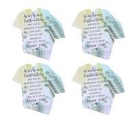 BESTonZON Etiquetas para Prendas de Tela Lavables Tarjetas Instrucciones de Lavado para Camisetas Paquete de 300 Unidades 6 Paquetes de 50 Coloridas Guía Práctica para Cuidado de Ropa