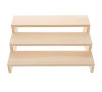 BESTonZON Expositor de Madera para Joyas y Anillos 35 Cm 3 Piezas, Soporte Artesanal Duradero, Diseño Simple para Exhibición en Hogar, Oficina y Eventos, Adecuado para Organización