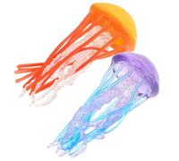BESTonZON Figuras De Medusas Realistas para Niños, Modelo Compacto De Criatura Marina, Tamaño Mini, Decoración Educativa para Escritorio y Juego Científico, Set De 2 Piezas