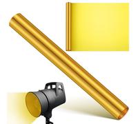 BESTonZON Filtro para Decoración Interior y Temperatura de Color Estable de Color Amarillo para Luces Lámina de Pet Ligera y Eventos