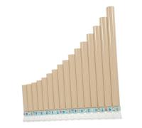 BESTonZON Flauta De Pan En c Para Principiantes, 16 Tubos, Resina Blanca, Instrumento Musical Portátil Para Niños y Educación Musical, Material Seguro Olor, Adecuado Para Aprendizaje Inicial