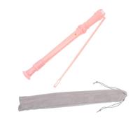 BESTonZON Flauta Dulce Soprano Para Niños, Grabadora De 8 Agujeros De Abs, Instrumento Musical Educativo Rosa, Ligera y Segura Para Principiantes y Uso Escolar